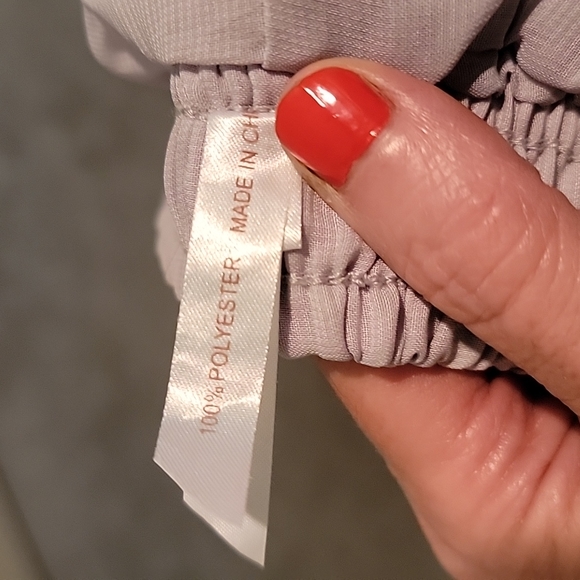 Long Soft Gray Flowy Skirt - Picture 5 of 7